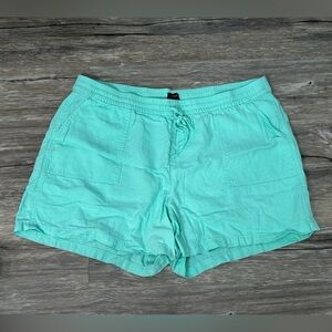 J. Crew Seafoam Green Linen Blend Shorts size XL